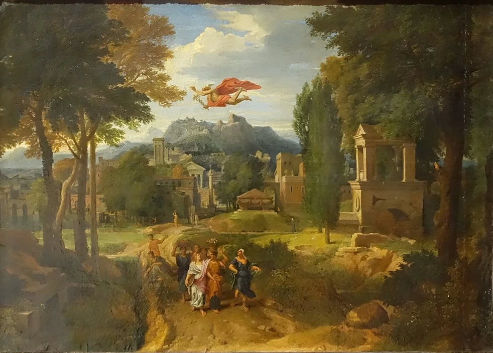 Paesaggio con Hermes e Herse - Old Masters Museum, Brussels